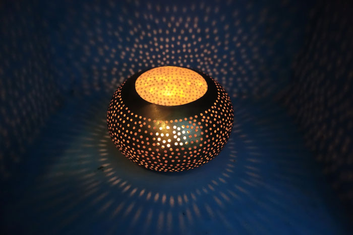 Lamp Decor At Desert Hotel Auberge Cafe Du Sud