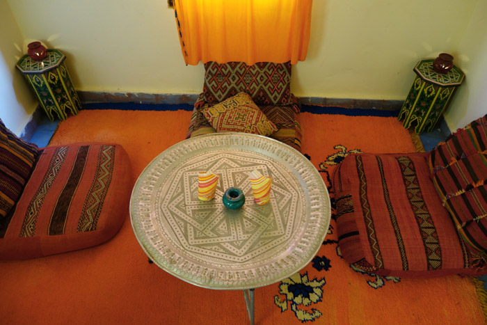 Moroccan Lounge At Desert Hotel Auberge Cafe Du Sud