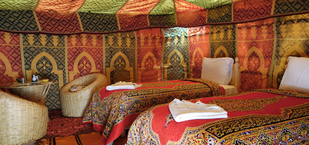 Luxury bivouac in the desert